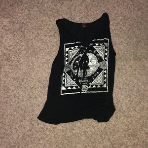 Black tank top